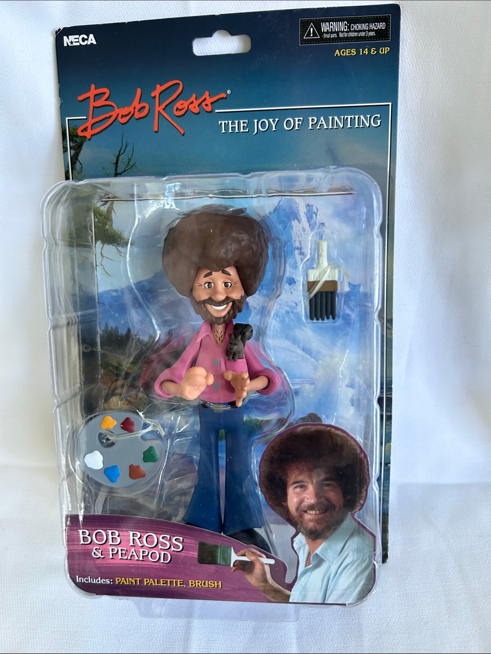 Bob Ross & Peapod Kids Figure Toy - Pink Shirt